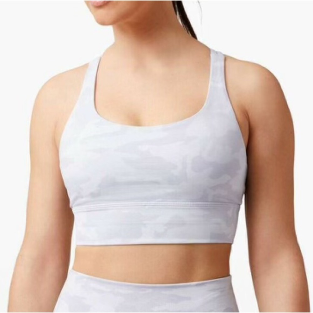 Lululemon Energy Bra Long Line - in the color incognito camo